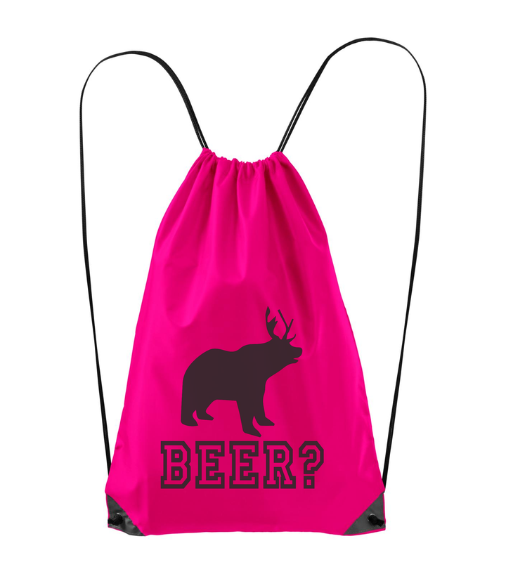 Beer, Deer, Bear? - Hátizsák neon rózsaszín