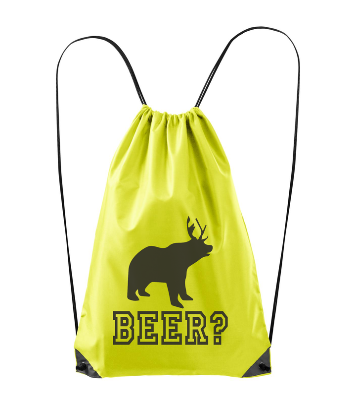 Beer, Deer, Bear? - Hátizsák neon sárga