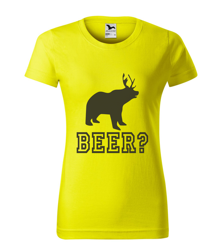 Beer, Deer, Bear? - Női póló citrom