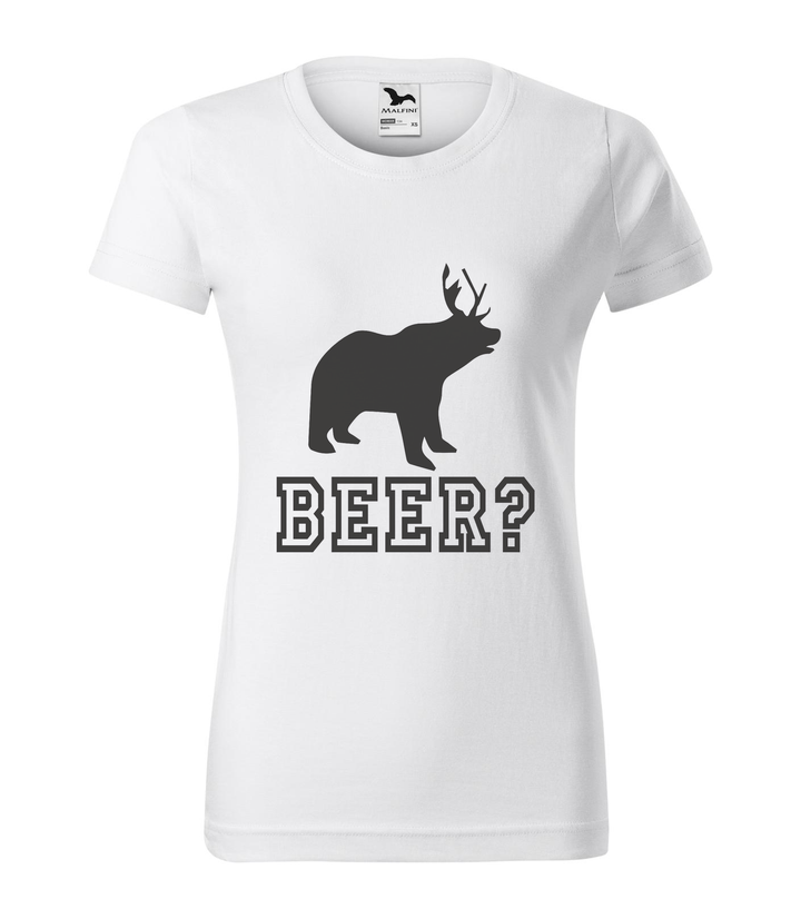 Beer, Deer, Bear? - Női póló fehér