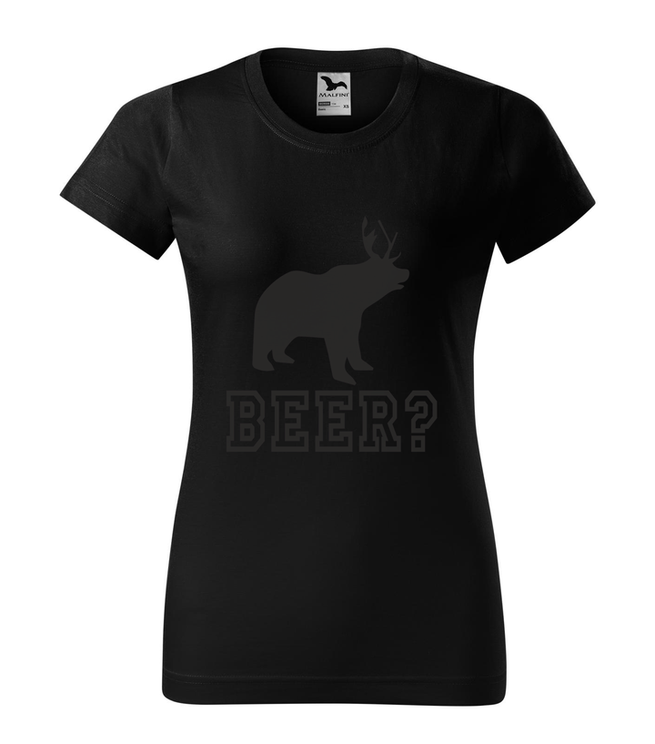 Beer, Deer, Bear? - Női póló fekete