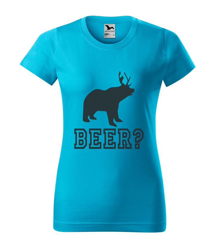 Beer, Deer, Bear? - Női póló türkiz