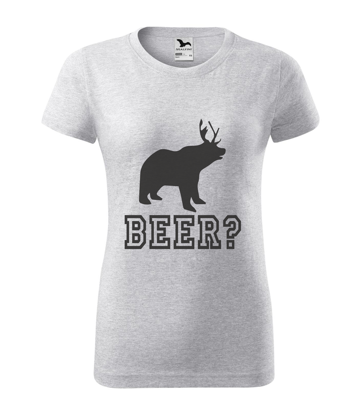 Beer, Deer, Bear? - Női póló világosszürke