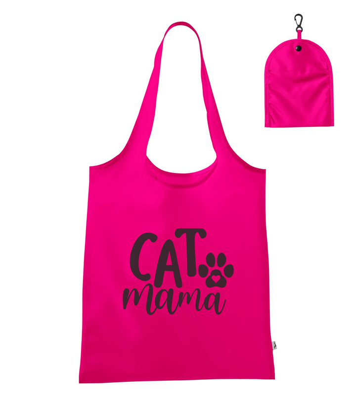 Cat mama - Bevásárló táska neon rózsaszín