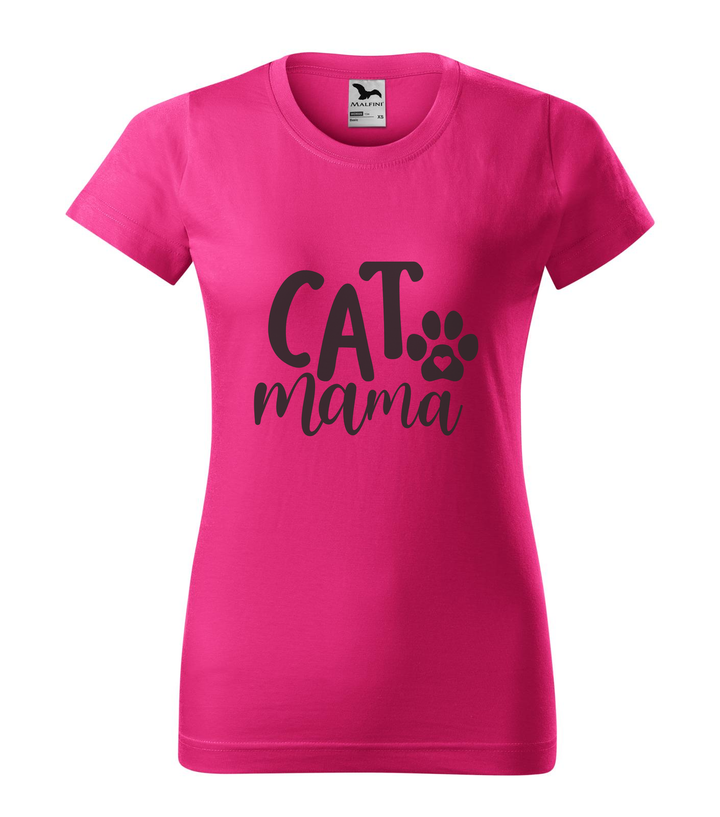 Cat mama - Női póló bíborszín