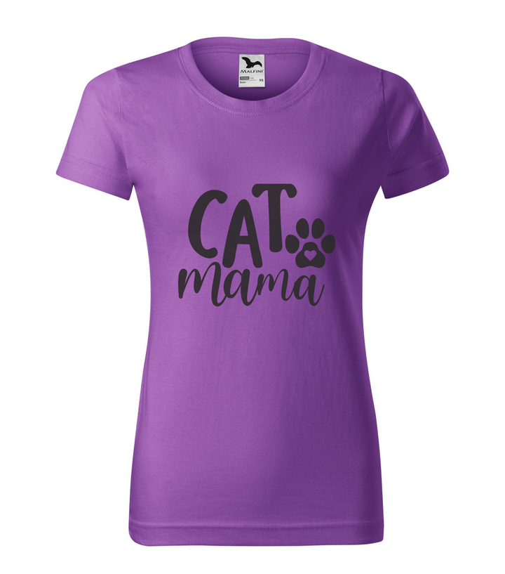 Cat mama - Női póló lila