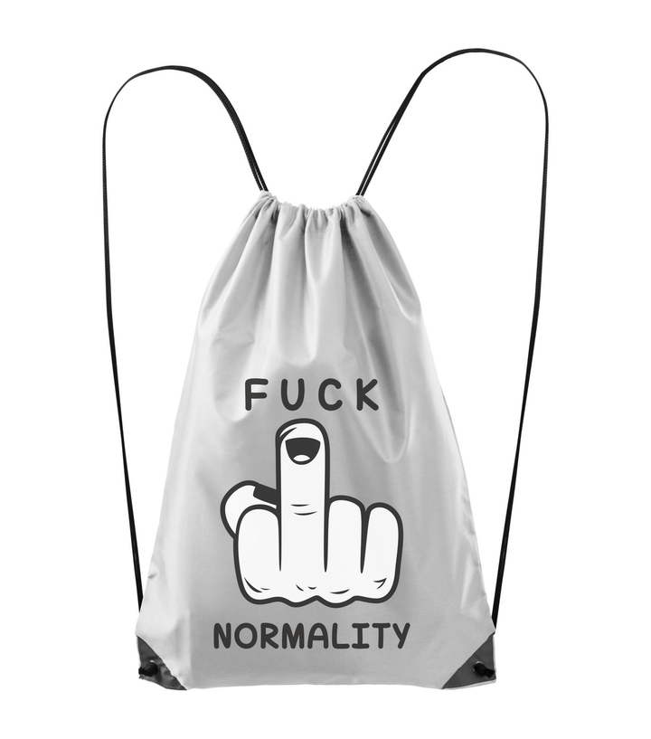 Fuck normality - Hátizsák fehér