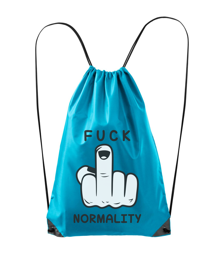 Fuck normality - Hátizsák türkiz