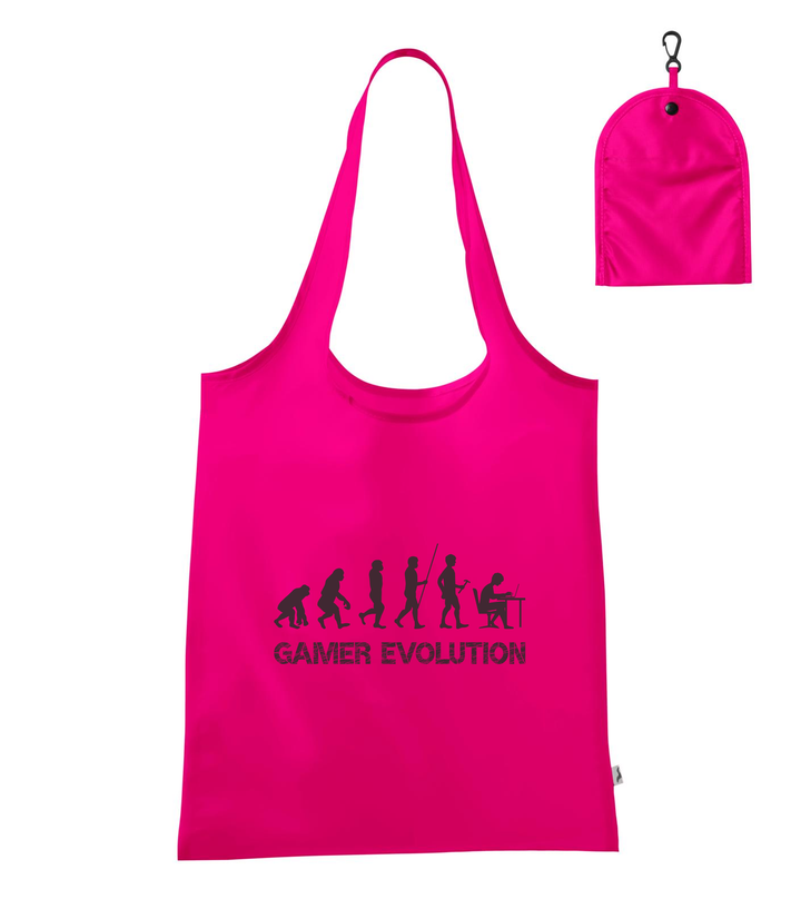 Gamer evolution - Bevásárló táska neon rózsaszín