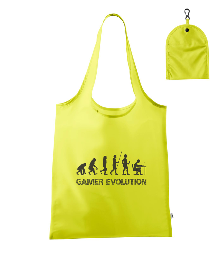 Gamer evolution - Bevásárló táska neon sárga