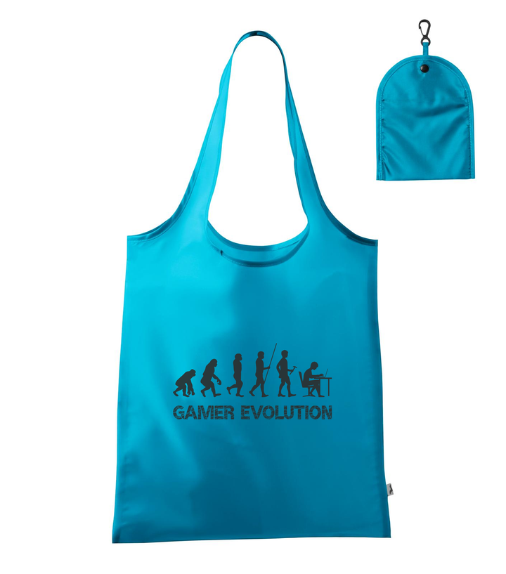 Gamer evolution - Bevásárló táska türkiz