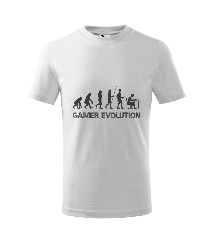 Gamer evolution - Gyerek póló fehér