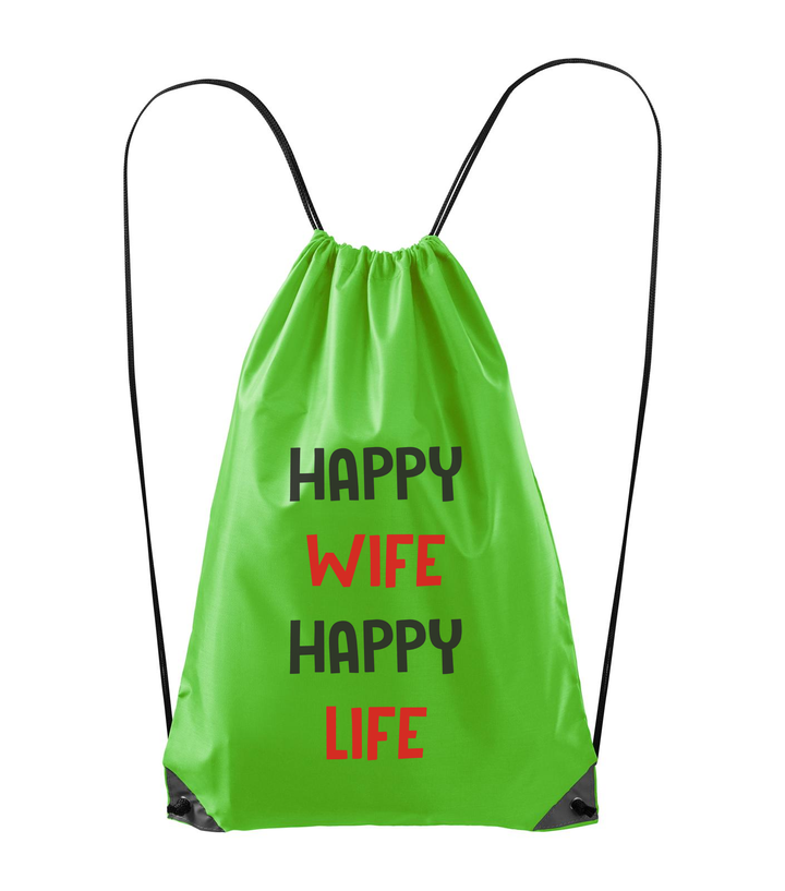 Happy wife happy life - Hátizsák almazöld