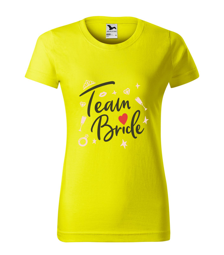 Team bride - Női póló citrom