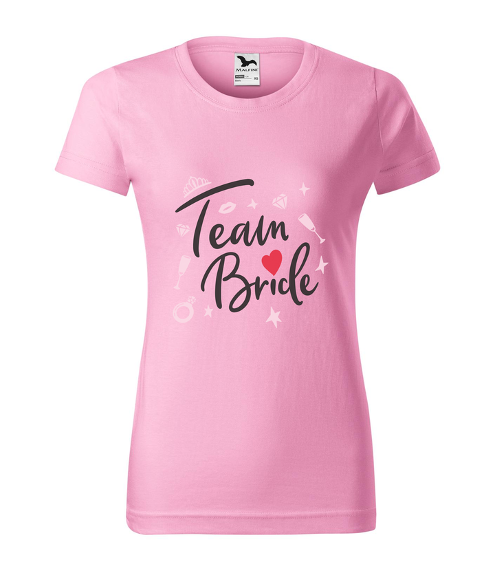 Team bride - Női póló rózsaszín