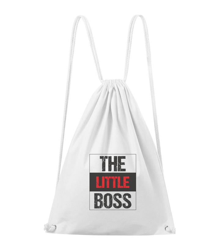 The little boss - Pamut hátizsák fehér