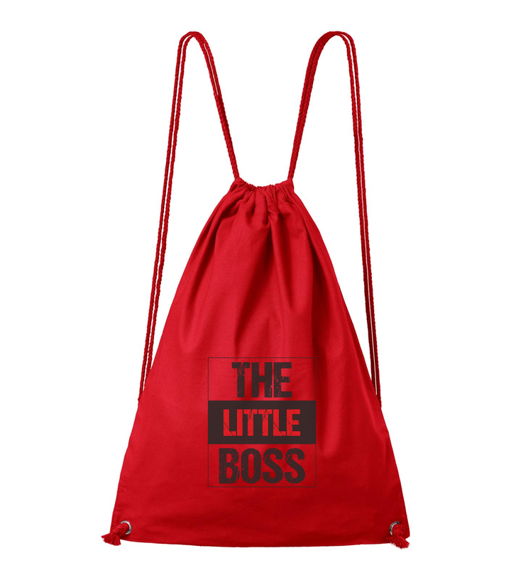 The little boss - Pamut hátizsák piros